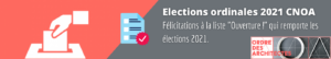 Bannières résultats élections CNOA 2021